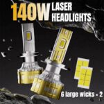 LED headlights car