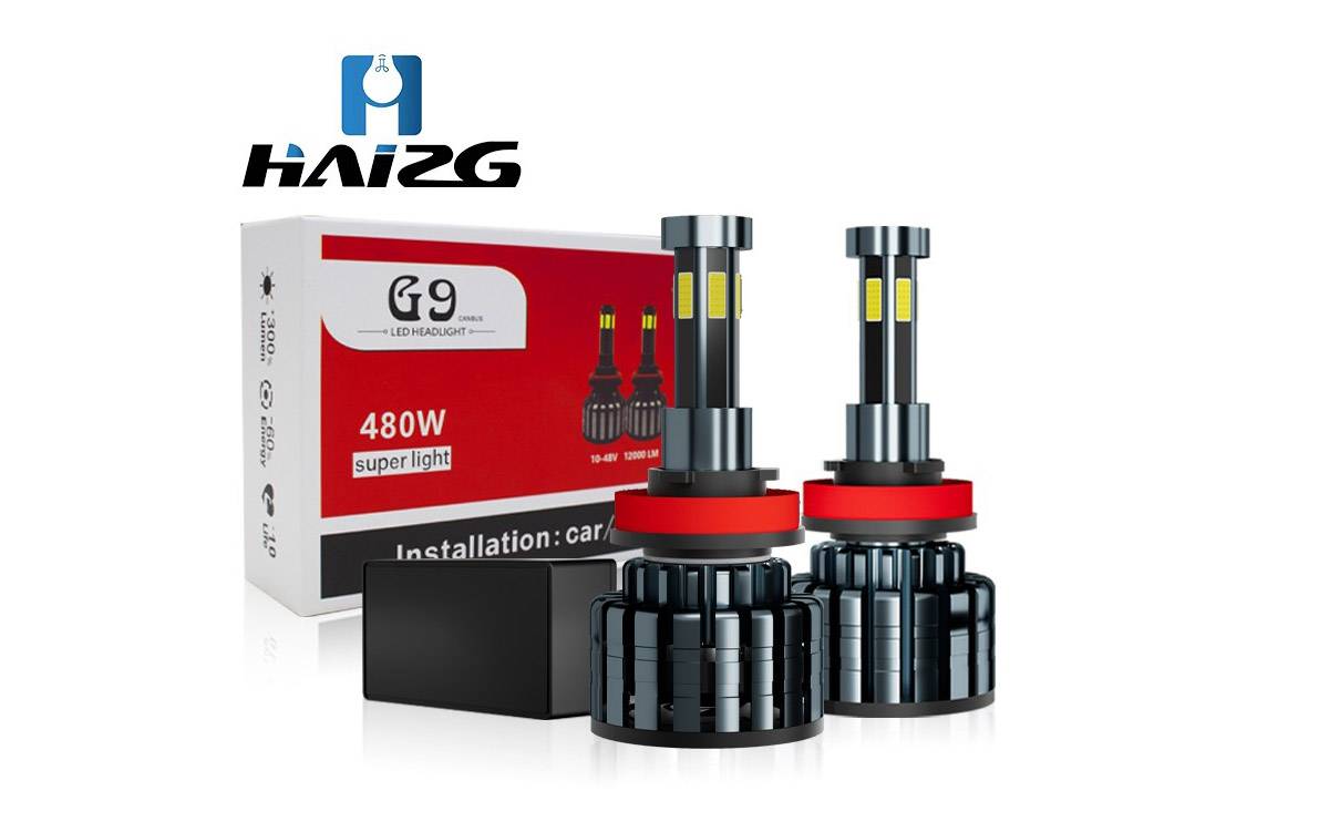 6-side LED headlight for cars